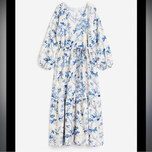H&M Blue Floral Maxi Dress